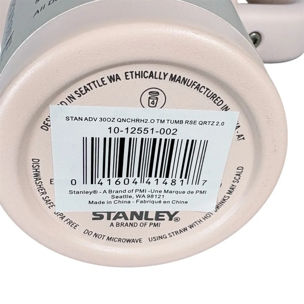 Stanley Quencher H2.0 FlowState 30oz Tumbler Rose Quartz 2.0 NWT - Picture 4 of 8